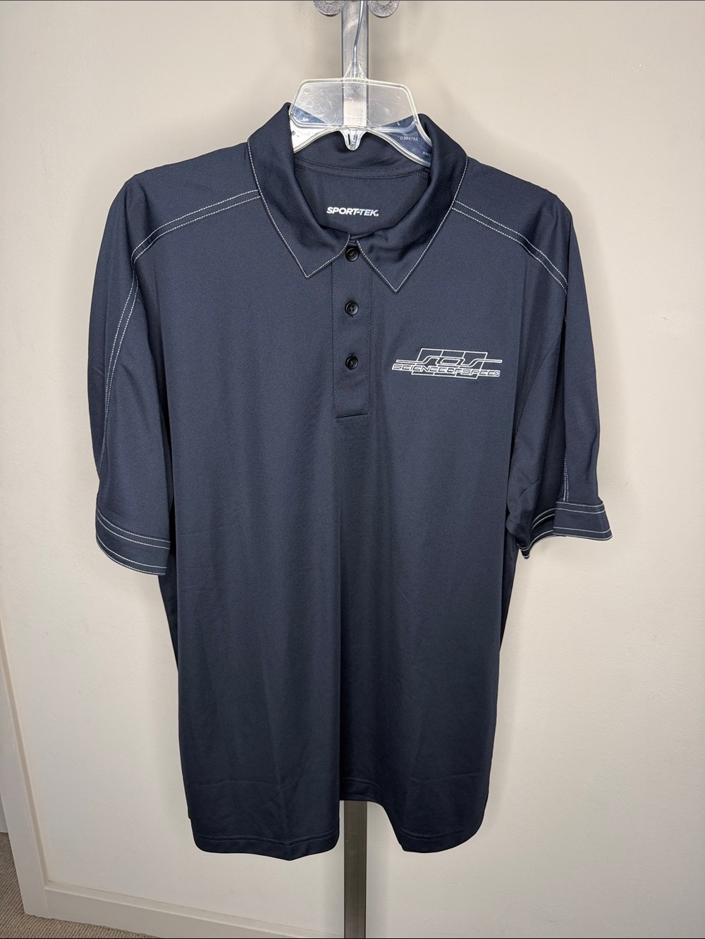 NWOT Sport-Tek Men's Black Science of Speed 20th Anniversary Polo XL